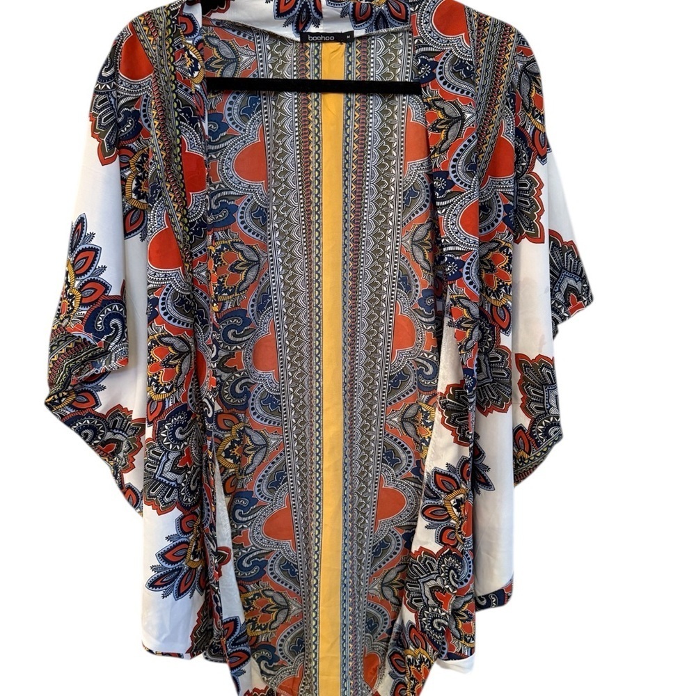 Boohoo Multicolor Patterned Kimono